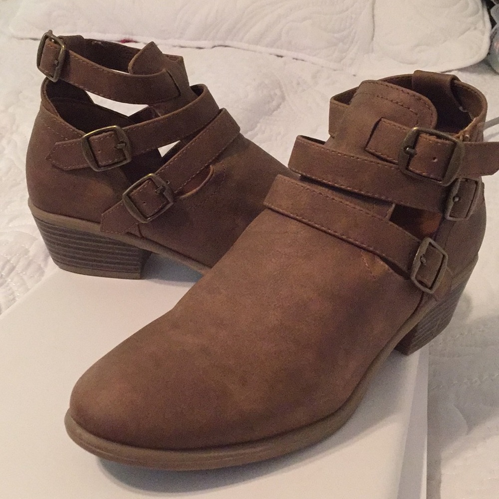 Brown ankle boots